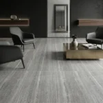 Porcelanato Travertino Grey Pulido 60x60 - Imagen 2